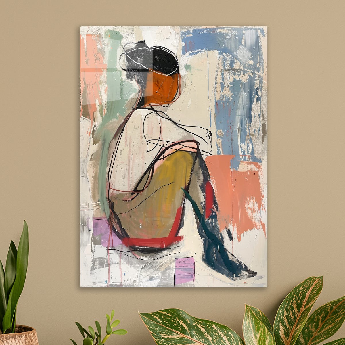 Minimalist Woman in Thought