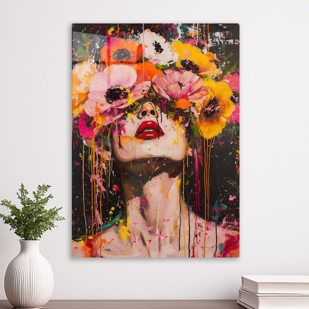 Floral Eclipse Bloom Over Eyes