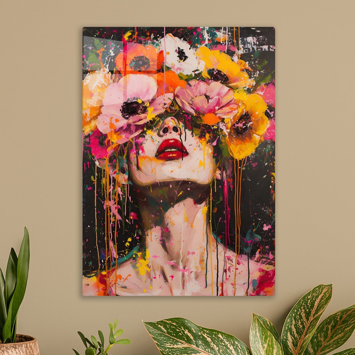 Floral Eclipse Bloom Over Eyes
