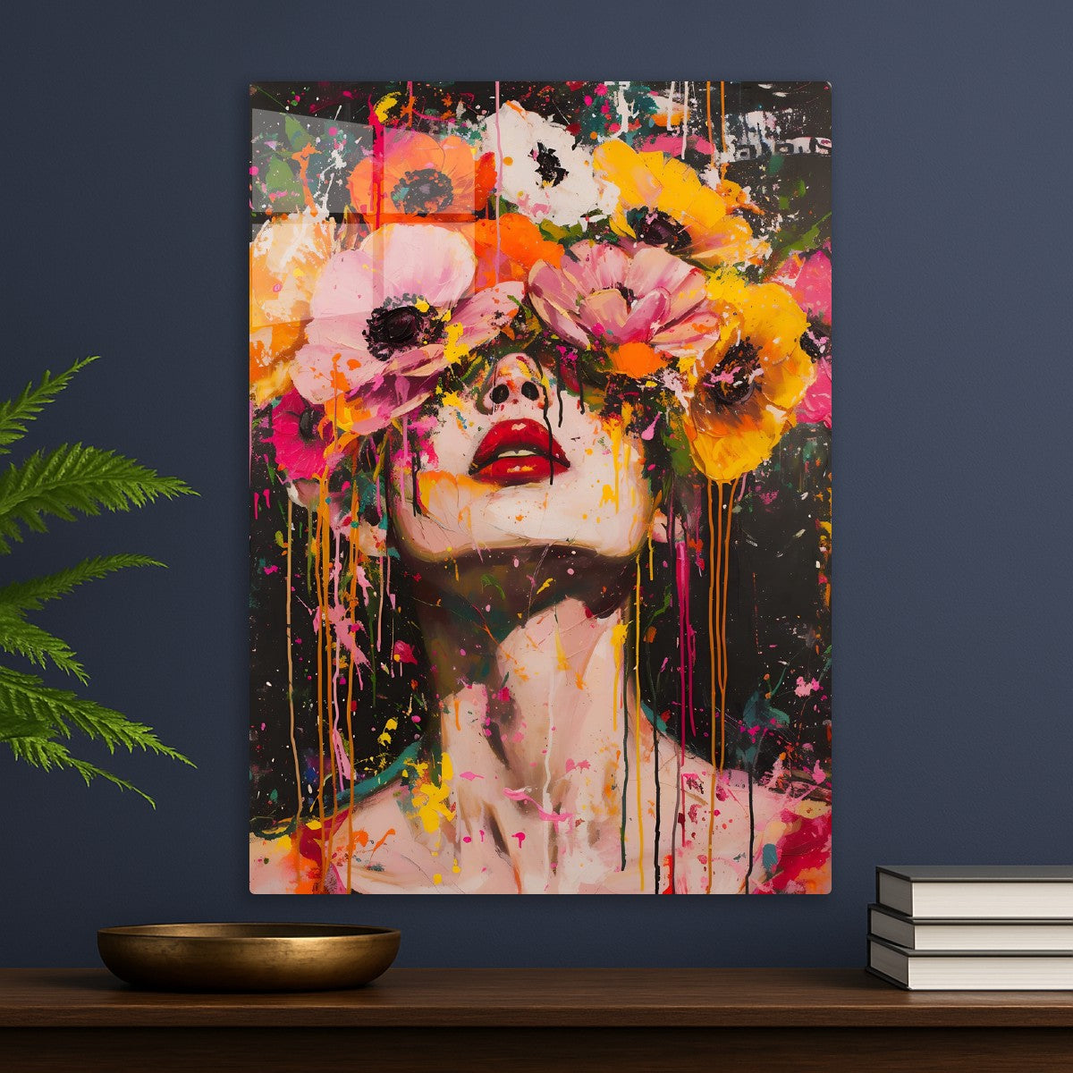 Floral Eclipse Bloom Over Eyes