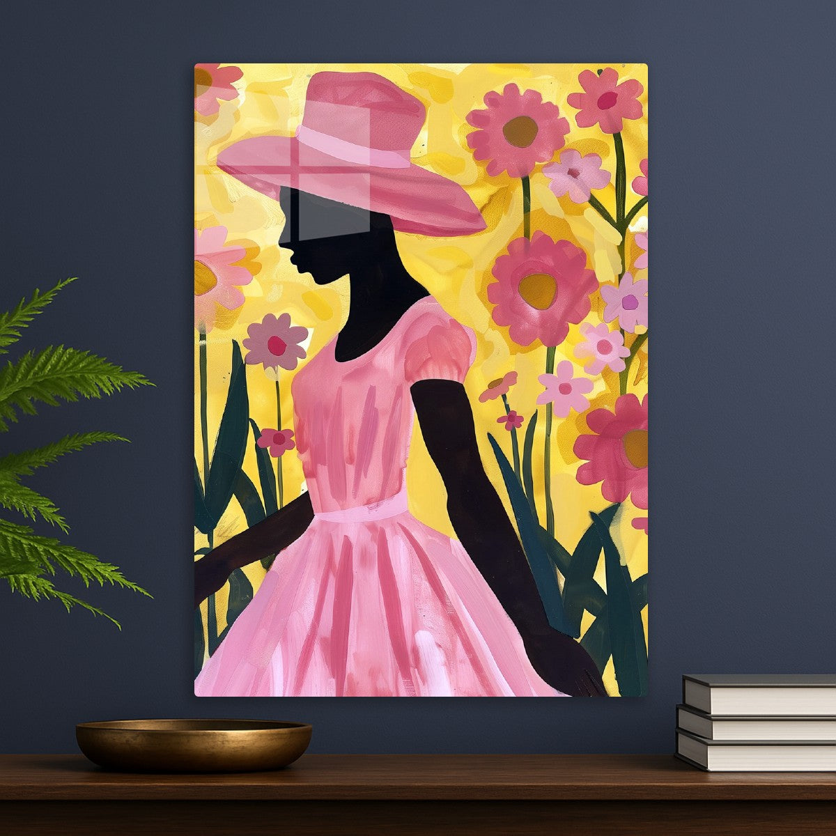 Floral Grace Pink Silhouette