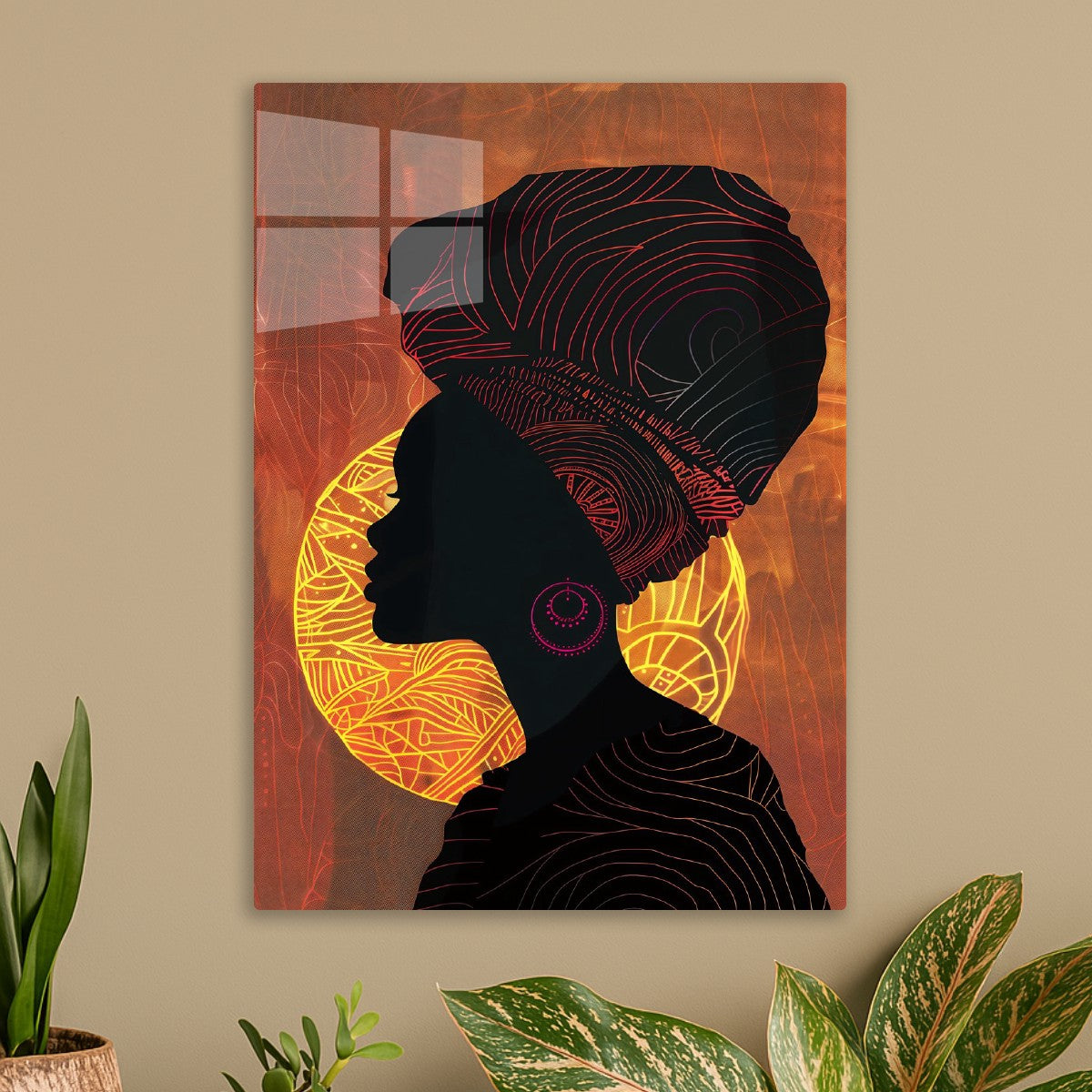 Afrocentric Silhouette Tribal