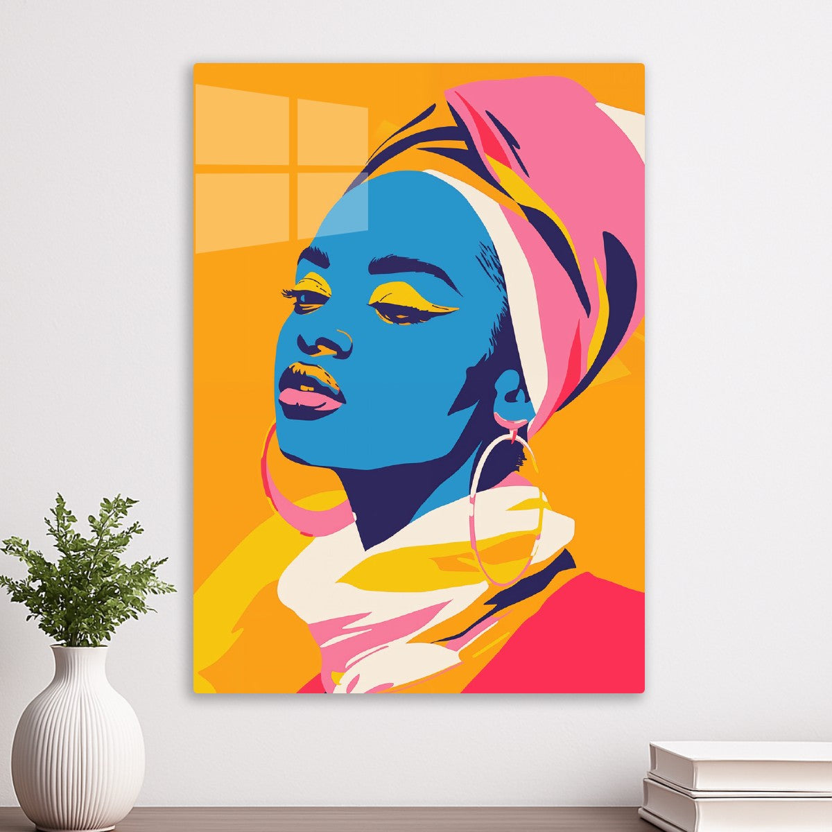 Bold Pop Art Portrait African