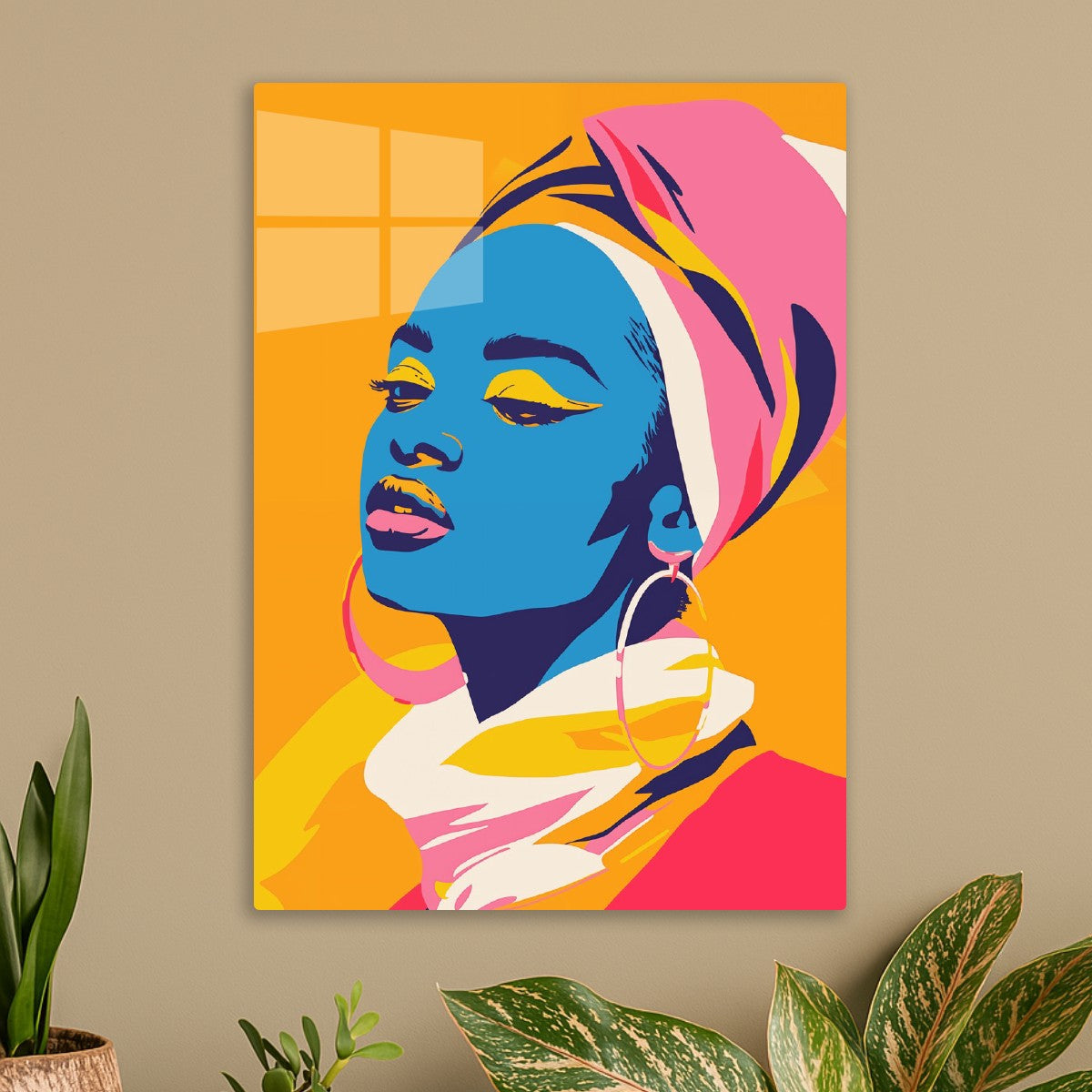 Bold Pop Art Portrait African