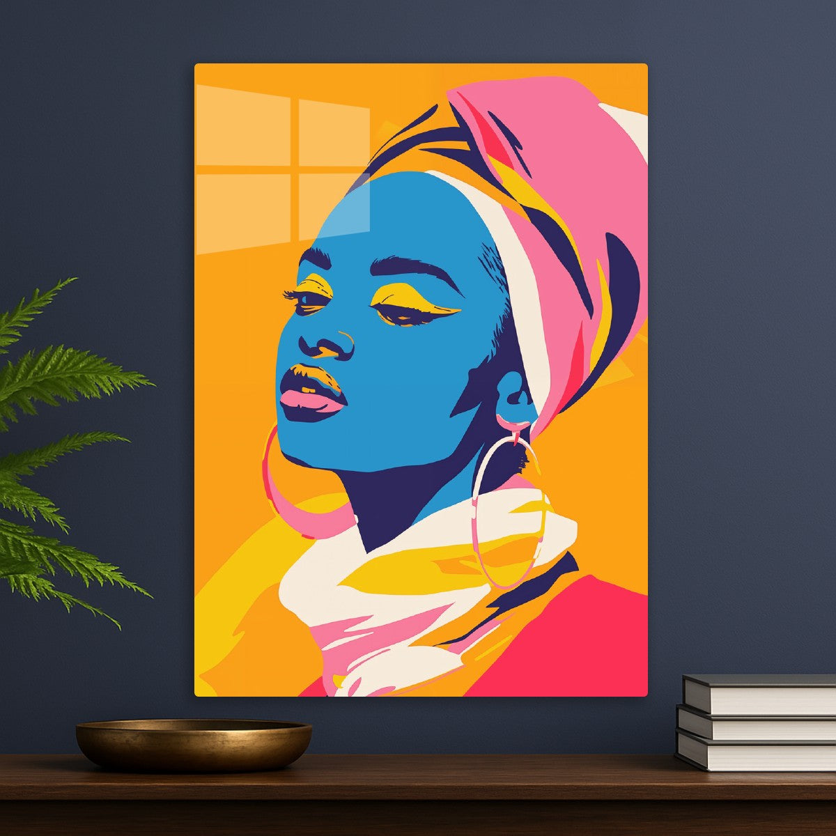 Bold Pop Art Portrait African