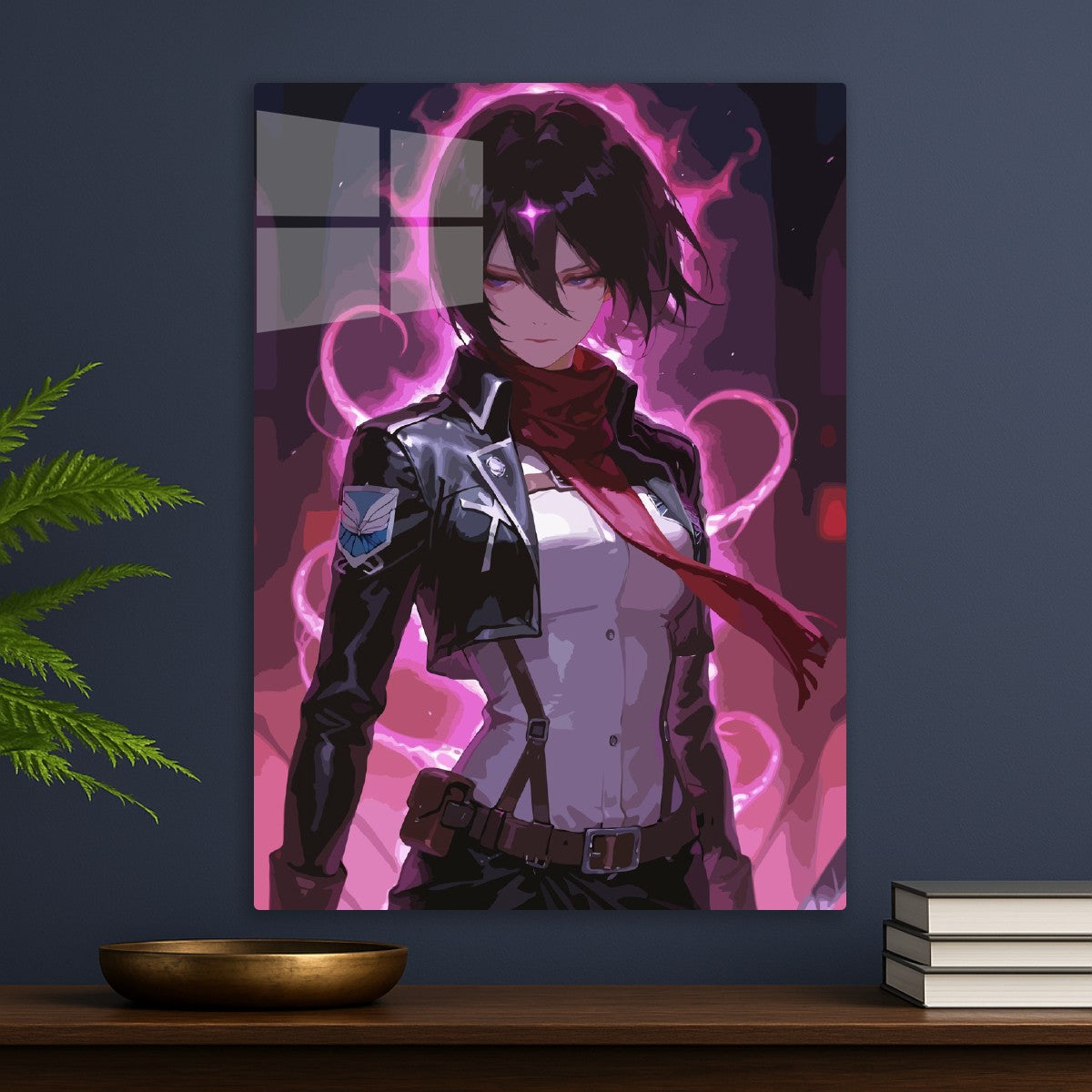 Mikasa Ackerman Neon Light
