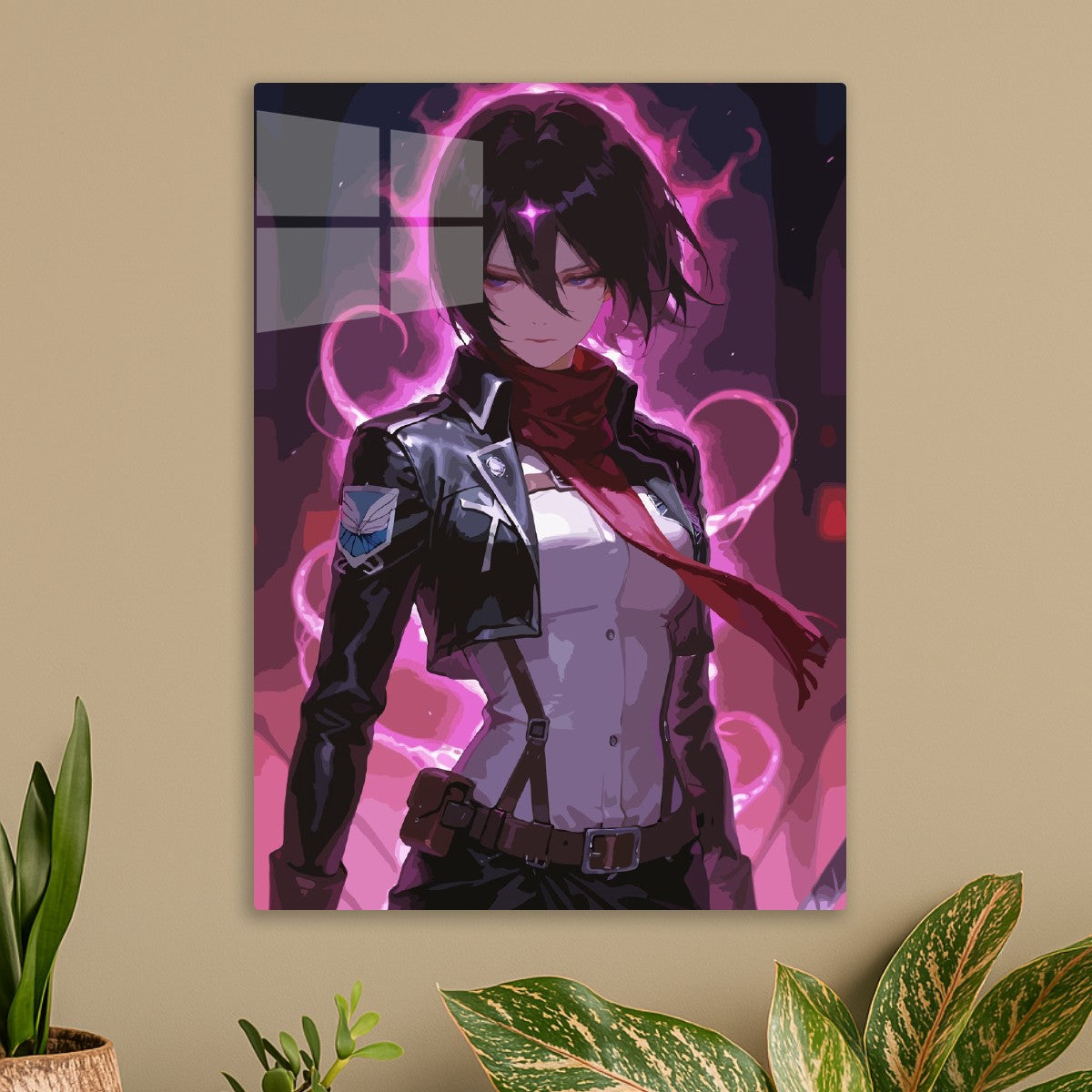 Mikasa Ackerman Neon Light
