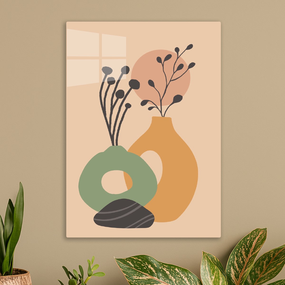 Vase Silhouettes & Foliage