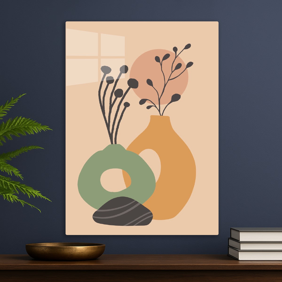 Vase Silhouettes & Foliage