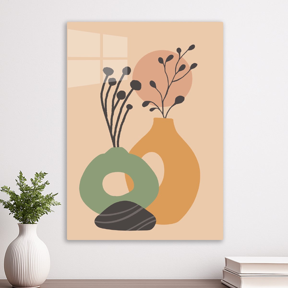 Vase Silhouettes & Foliage
