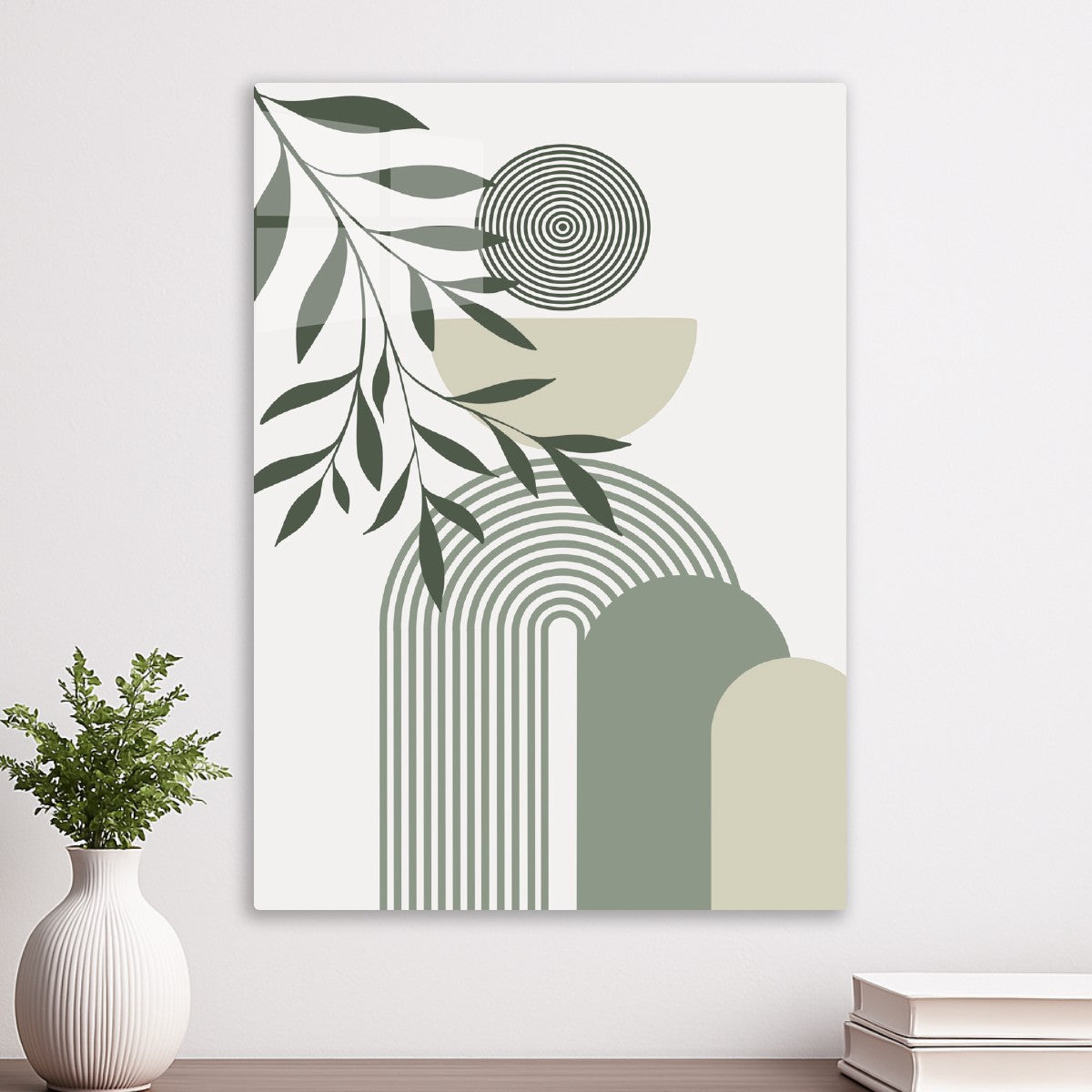Sage Arch & Leaves