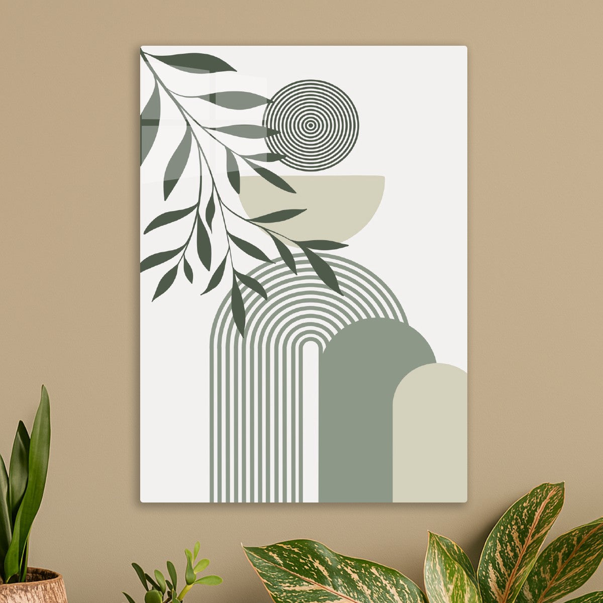 Sage Arch & Leaves