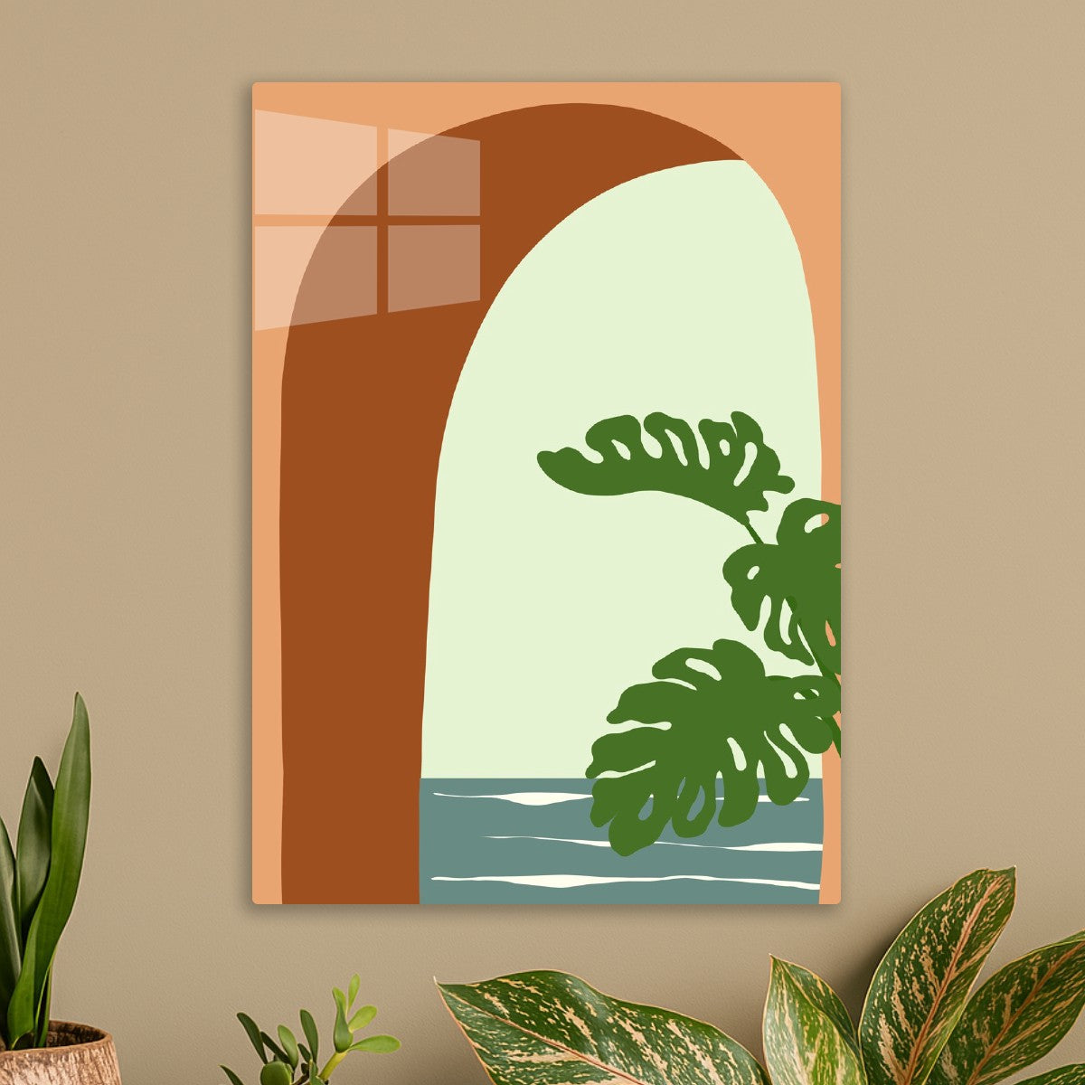 Ocean View Through Arch