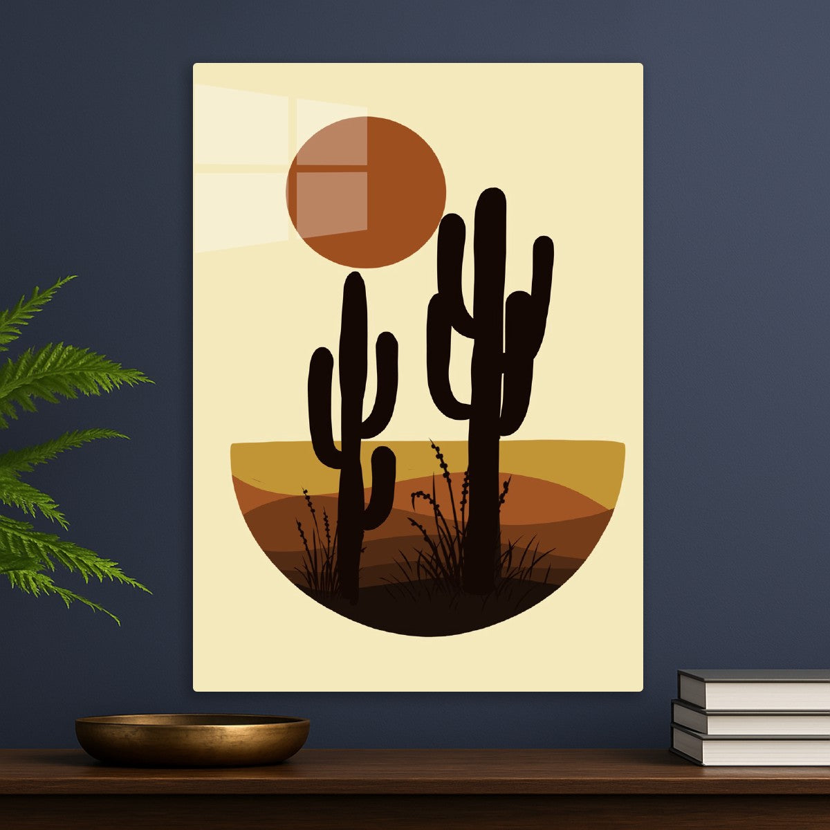 Desert Sun Cactus Art