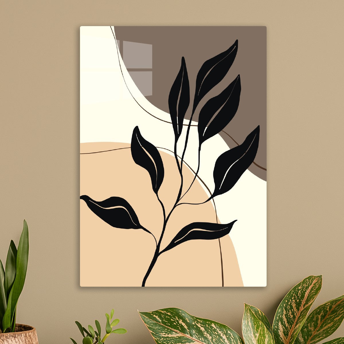 Botanical Flow Line Art