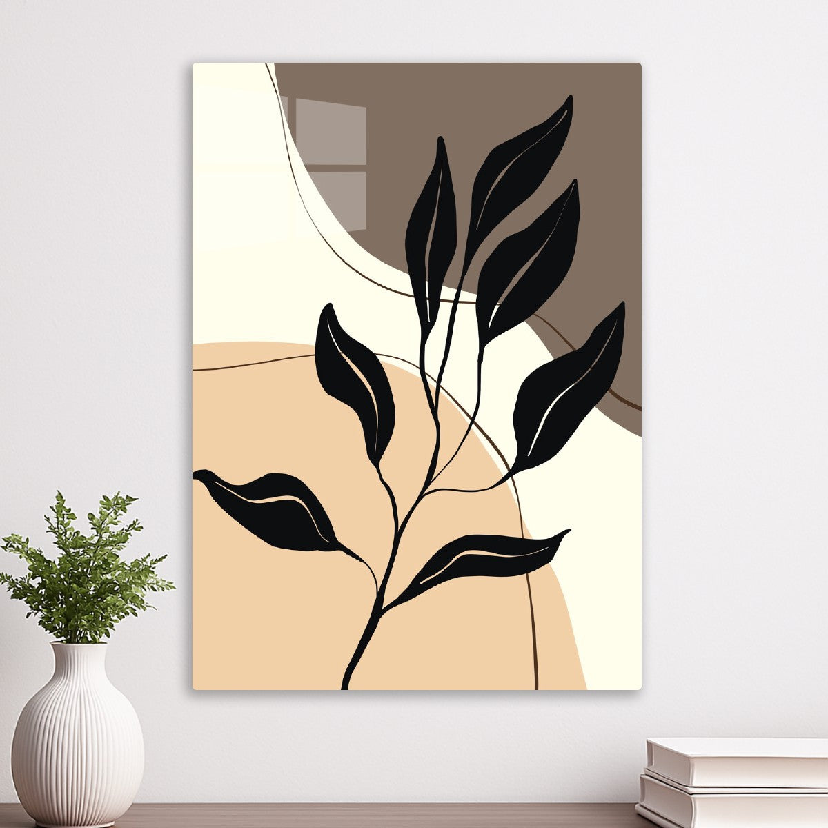 Botanical Flow Line Art