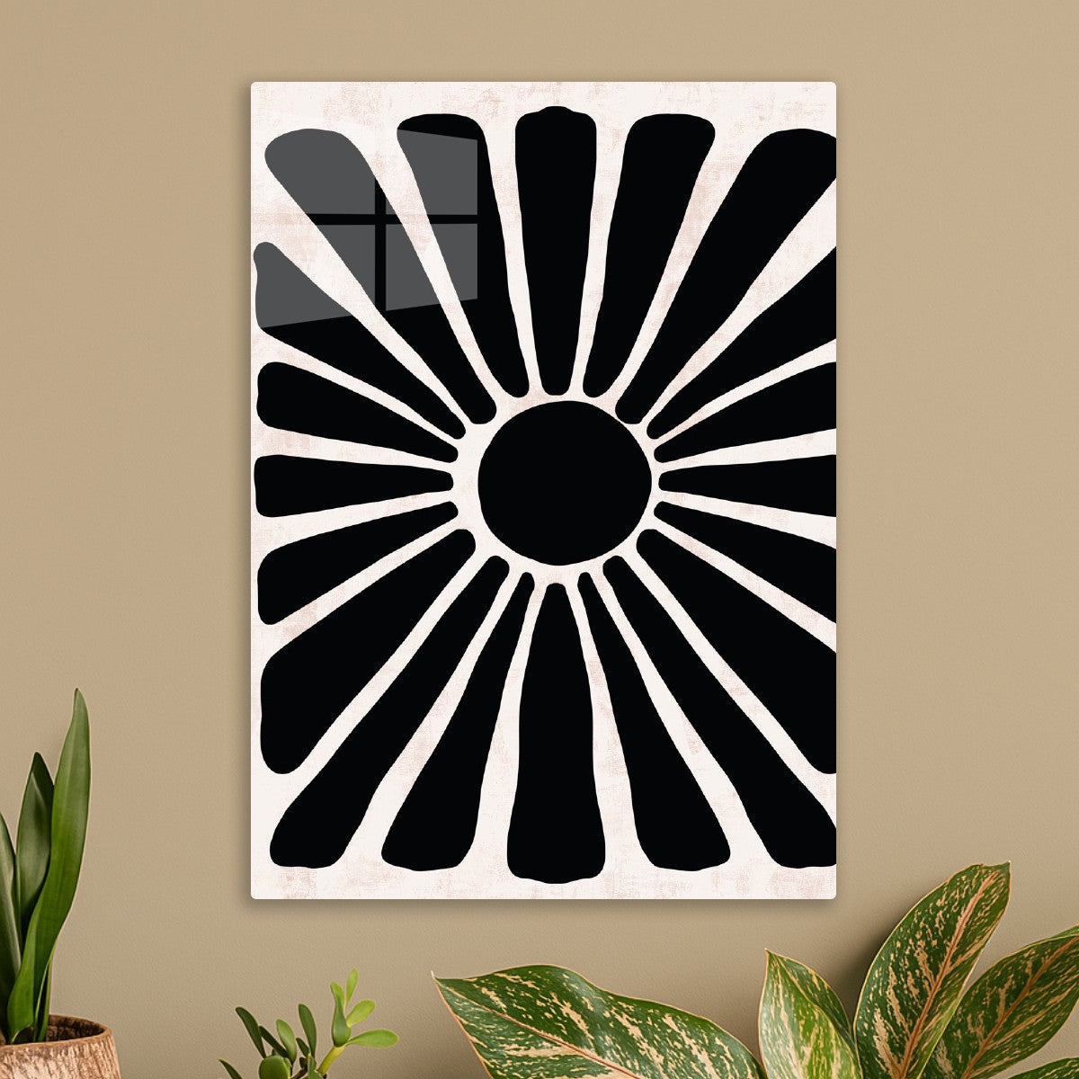Radiant Floral Sunburst