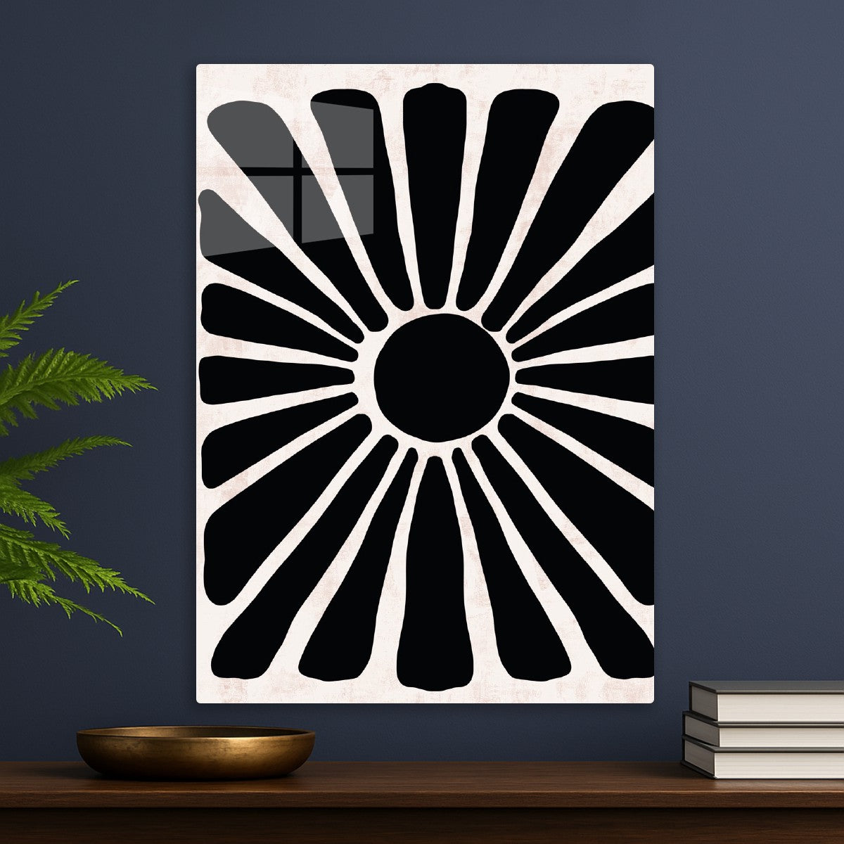 Radiant Floral Sunburst