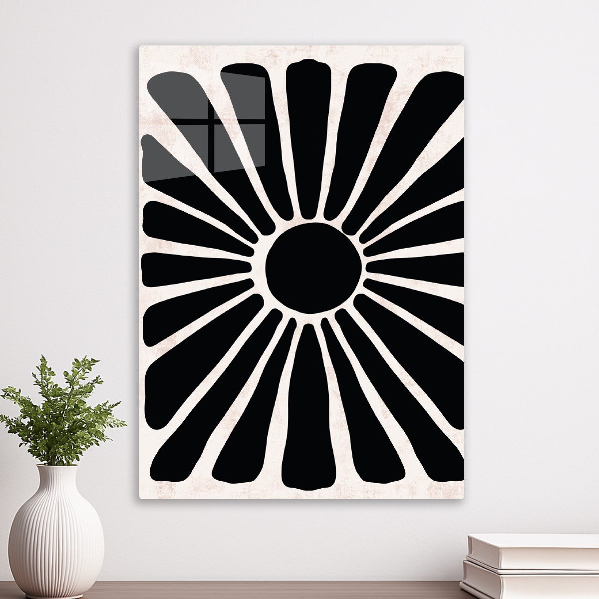 Radiant Floral Sunburst