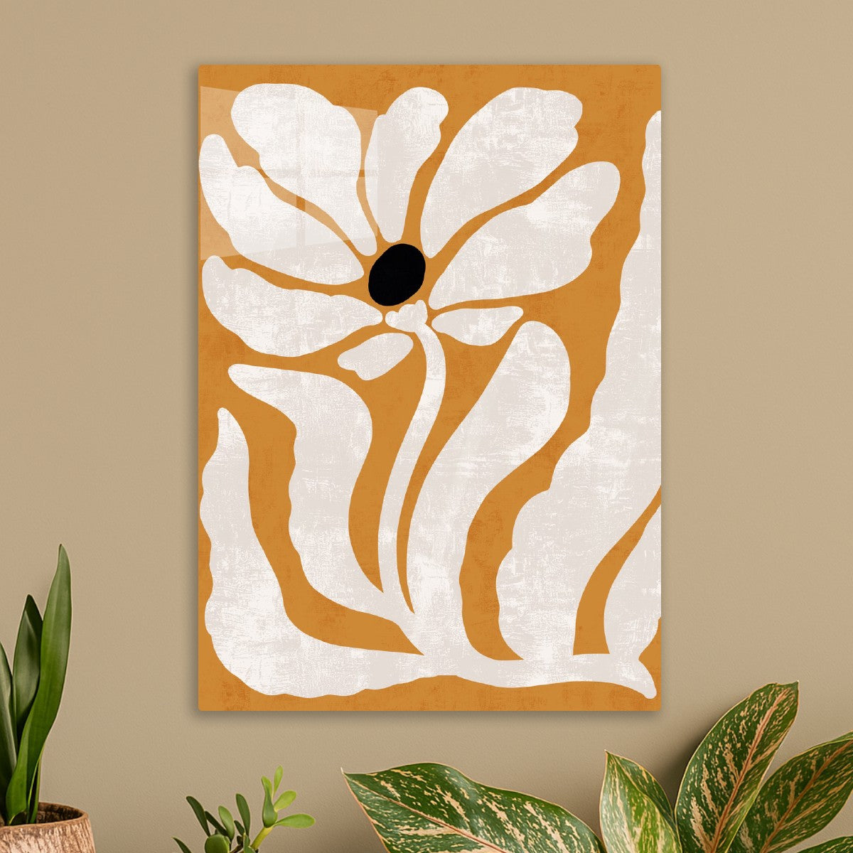 White Bloom on Ochre