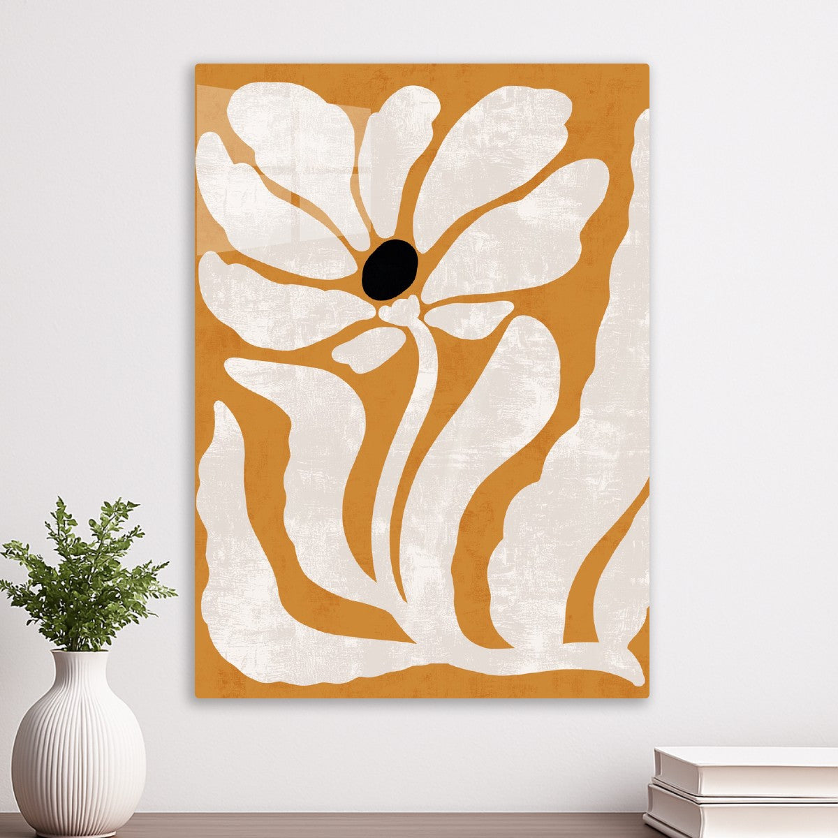 White Bloom on Ochre