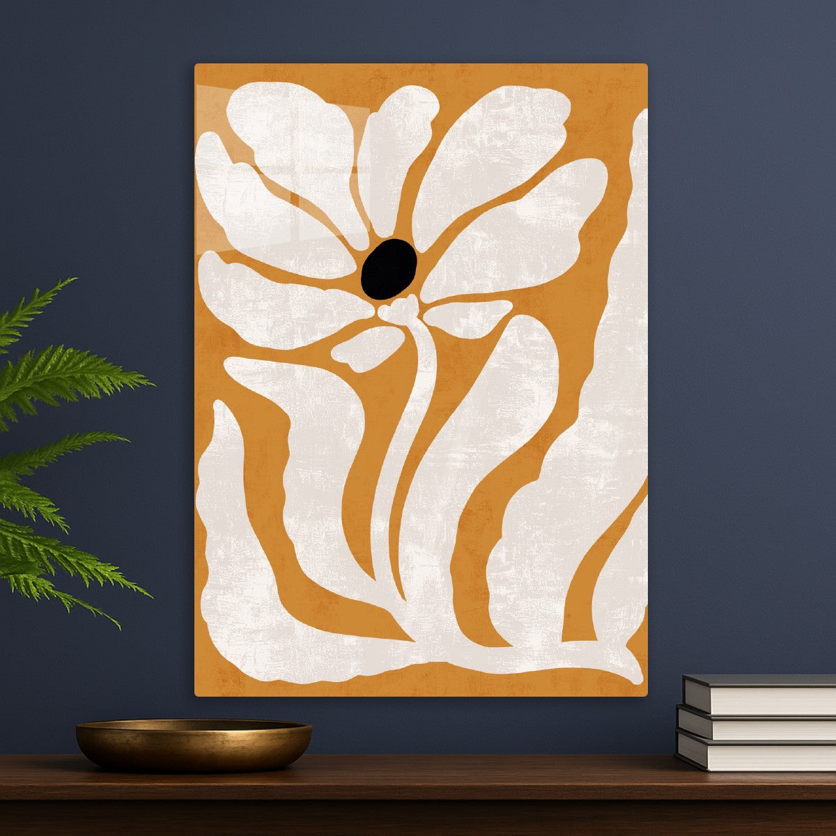 White Bloom on Ochre