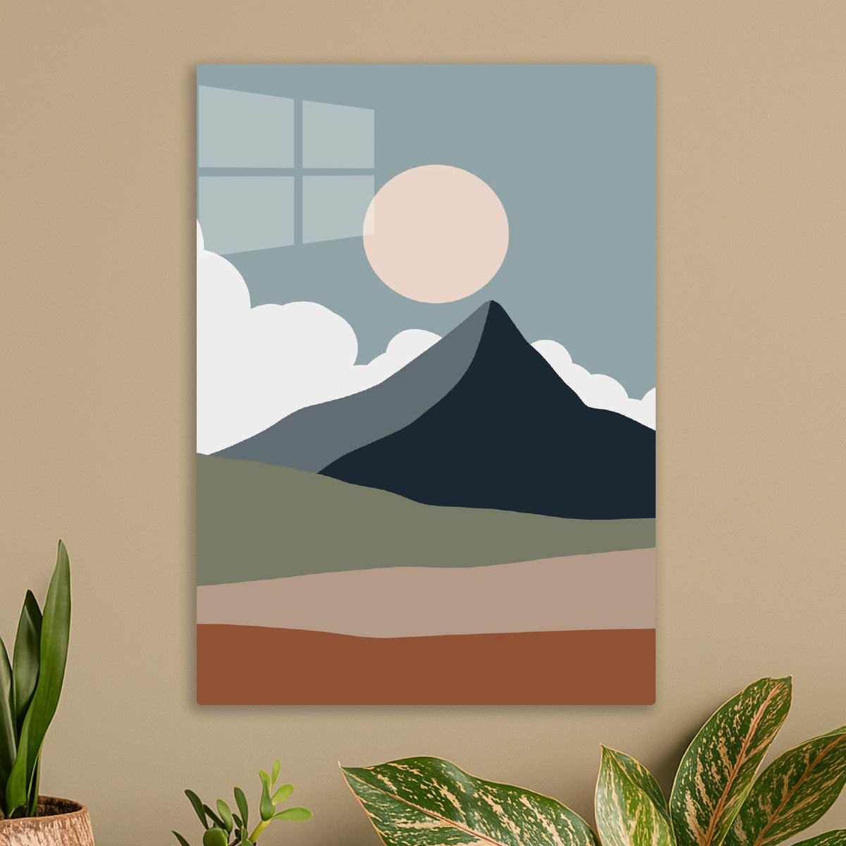 Mountain Layers at Dusk