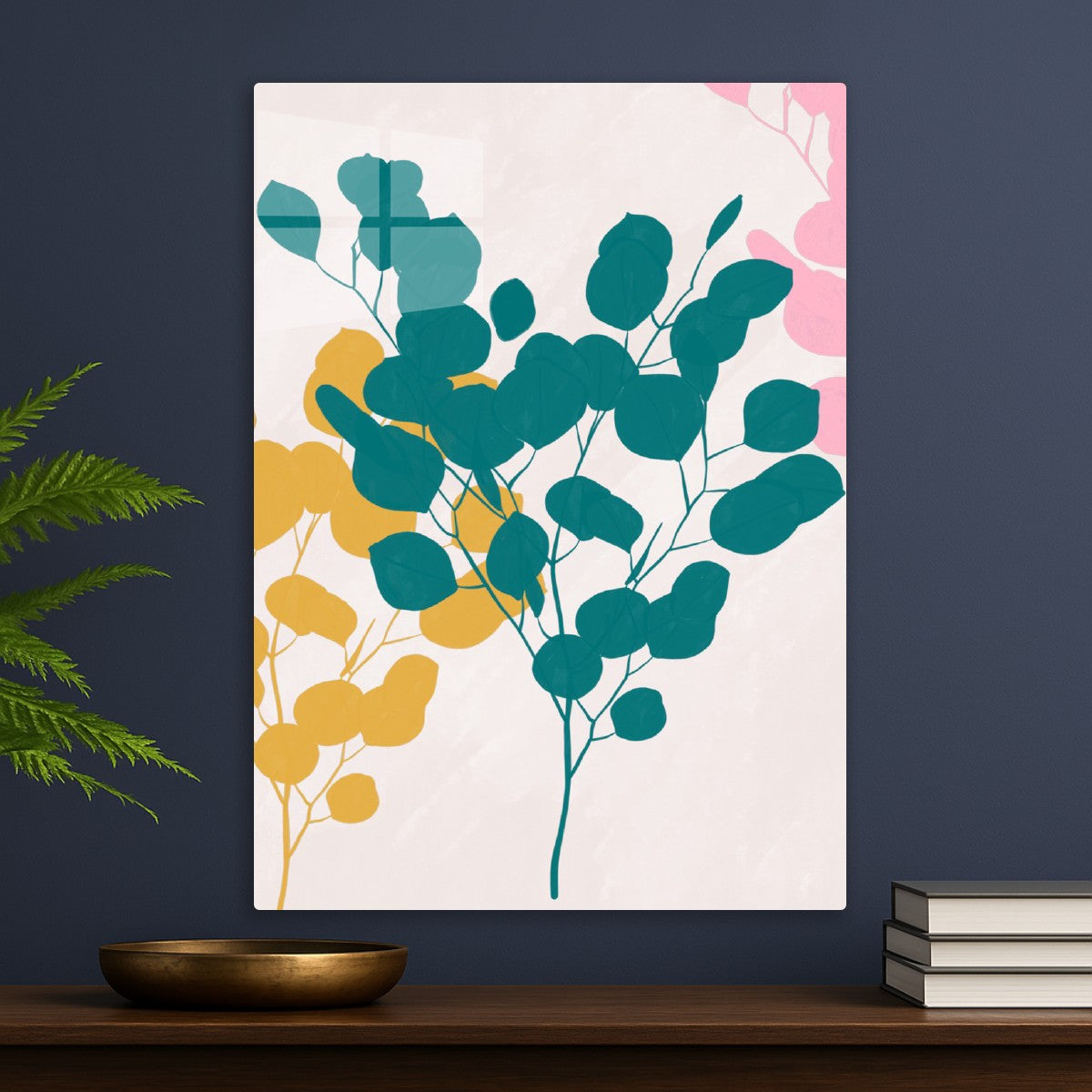 Abstract floral decor