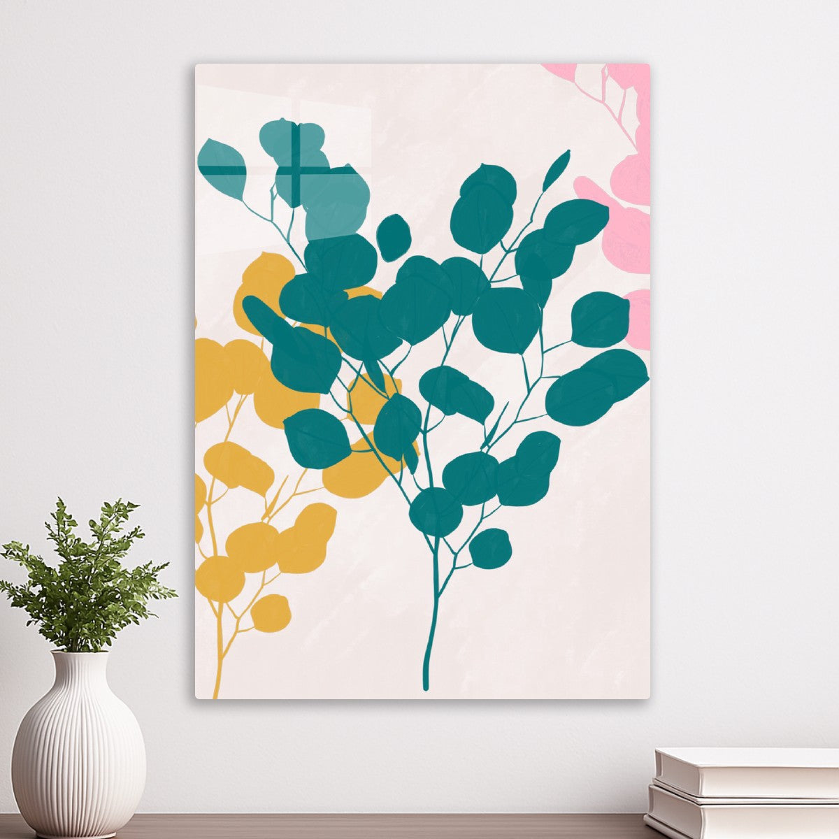 Abstract floral decor
