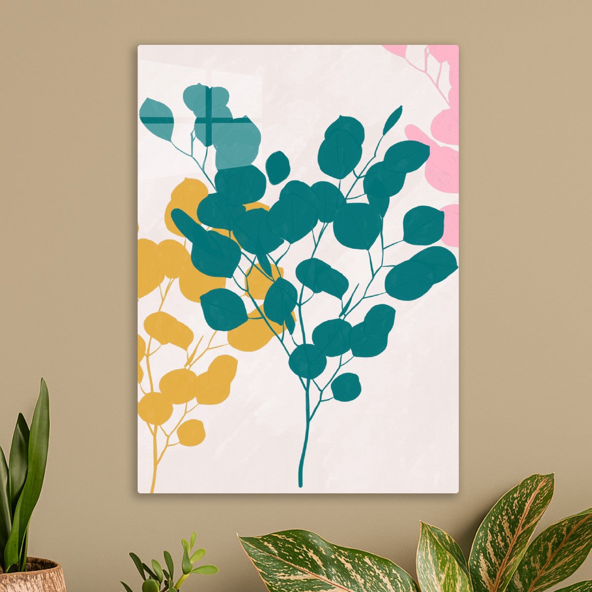 Abstract floral decor