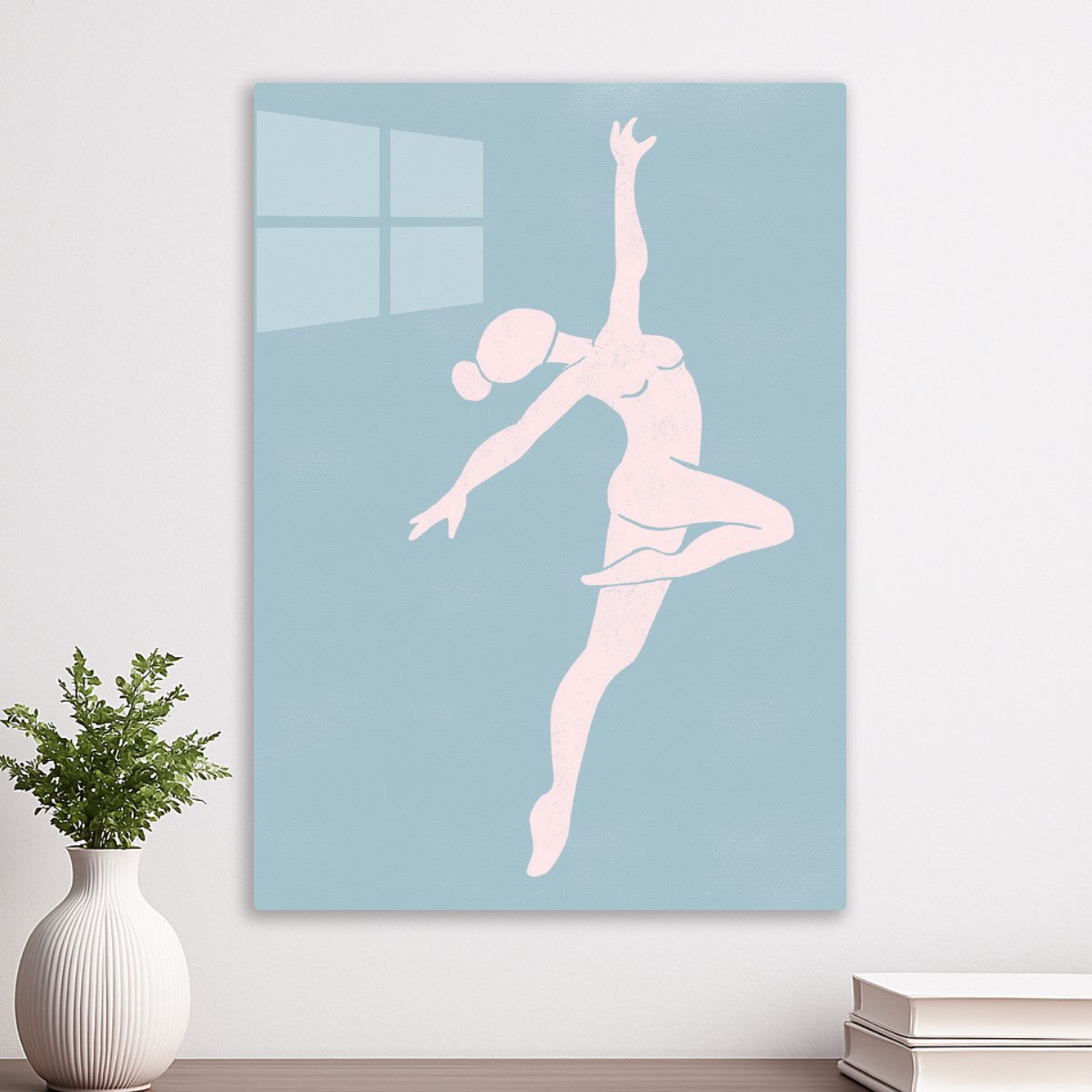 Pastel Dancer Silhouette