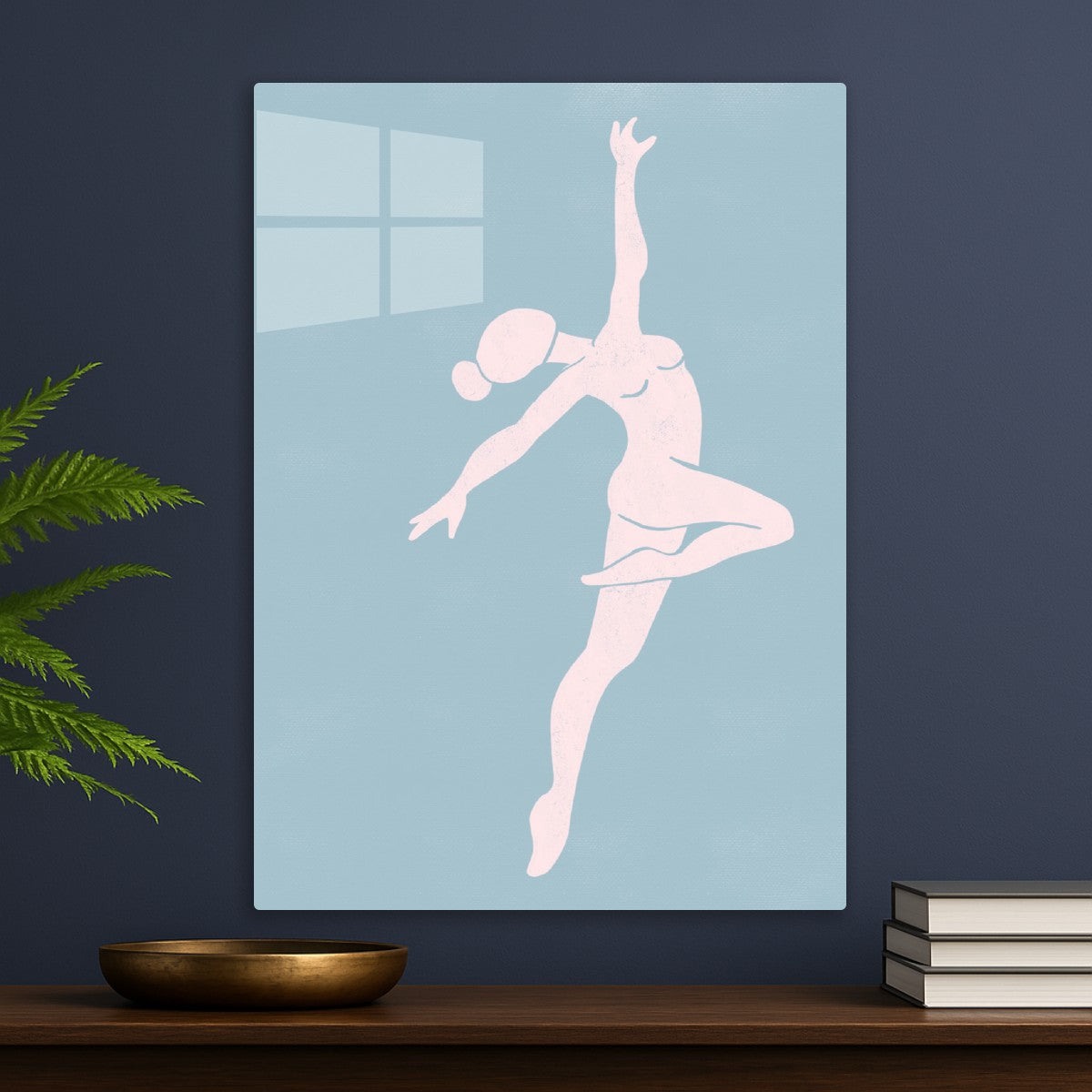 Pastel Dancer Silhouette