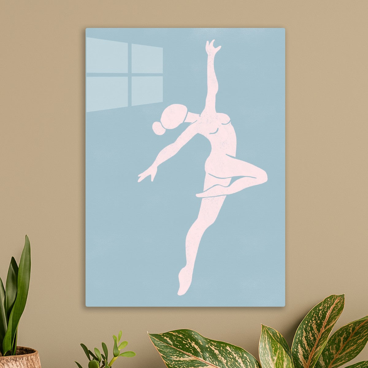 Pastel Dancer Silhouette
