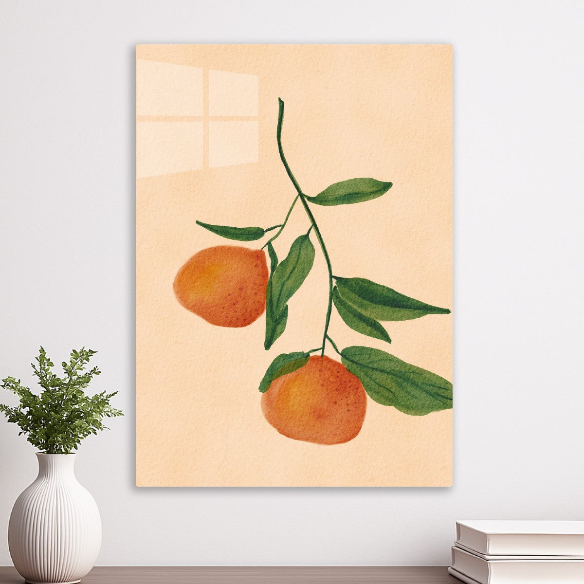 Branch of orange fruits