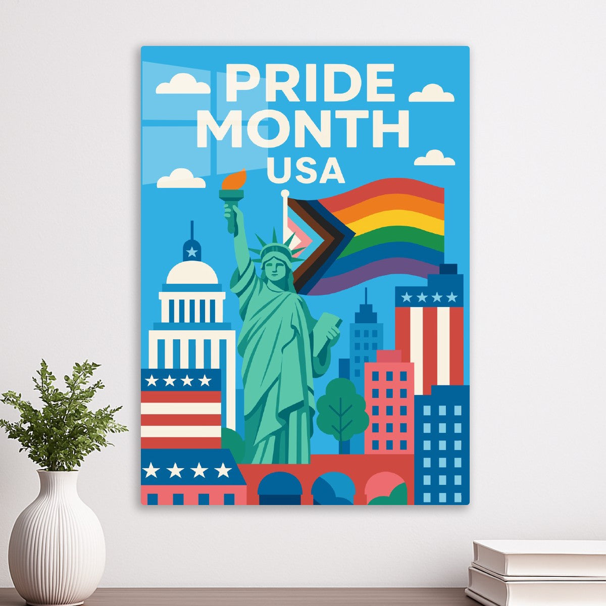 Pride Month USA Illustration