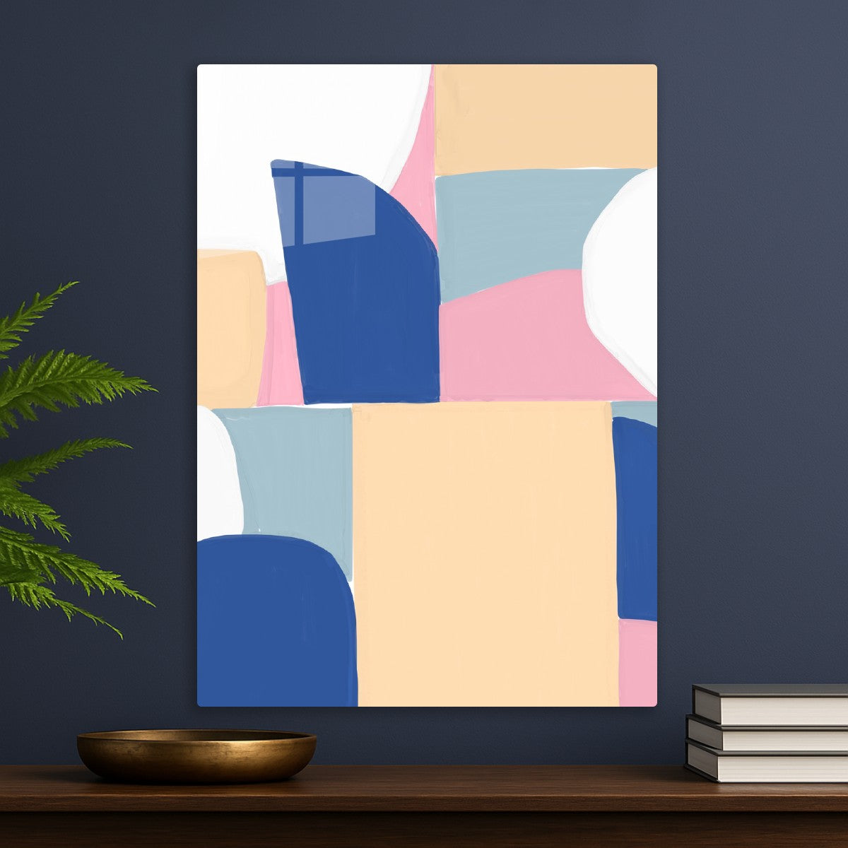 Abstract Pastel Shapes Art
