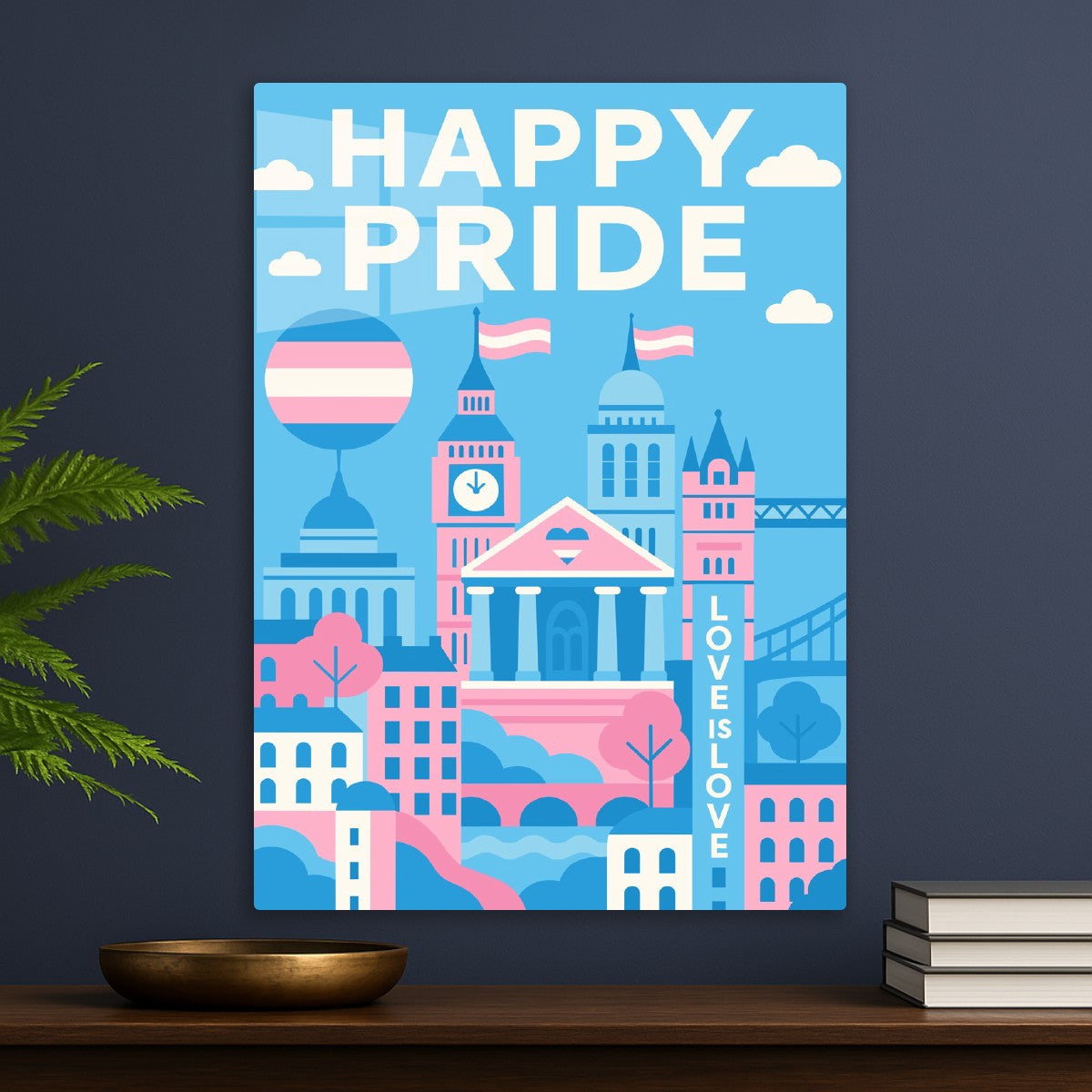 Happy Pride Cityscape UK