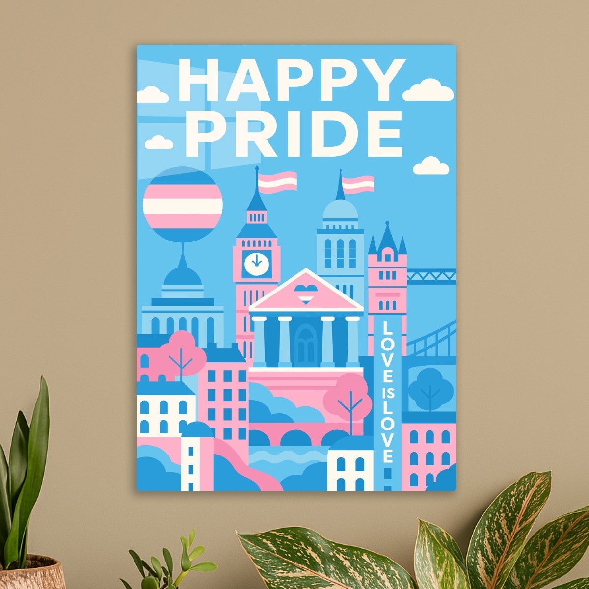 Happy Pride Cityscape UK