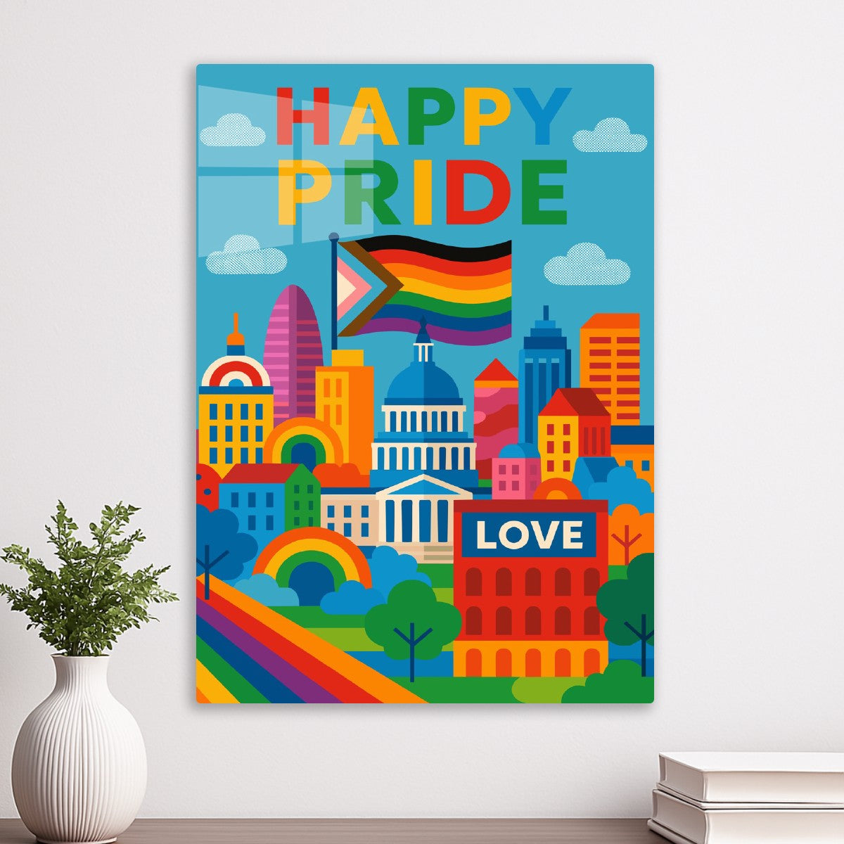 Happy Pride Cityscape Art
