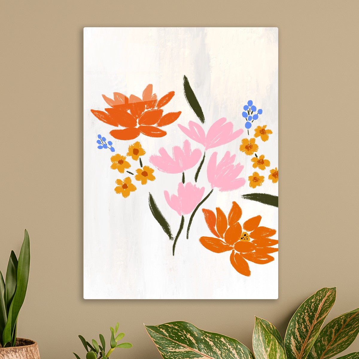 Bright Abstract Flowers