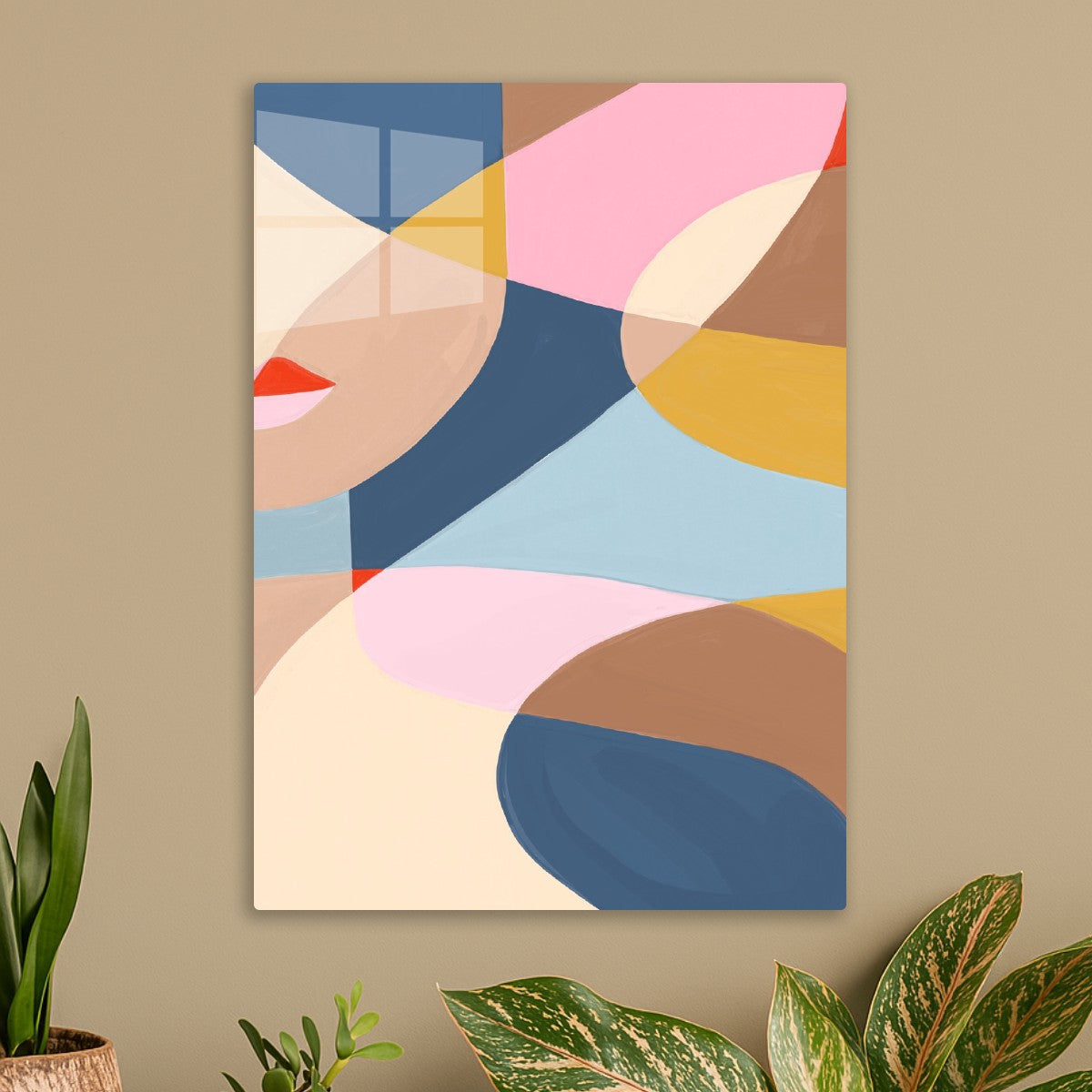 Abstract Face Collage