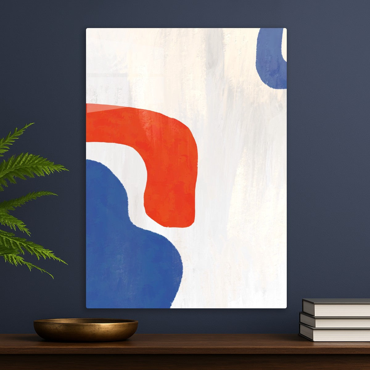 Bold Red & Blue Shapes