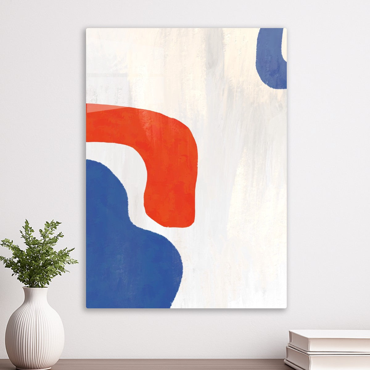 Bold Red & Blue Shapes