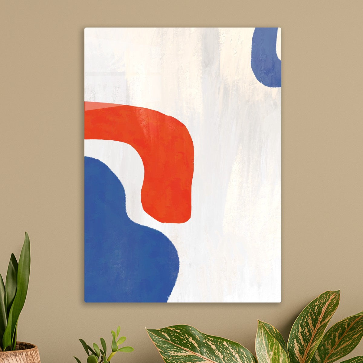 Bold Red & Blue Shapes