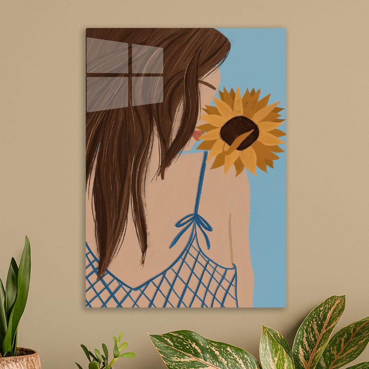 Girl with Sunflower