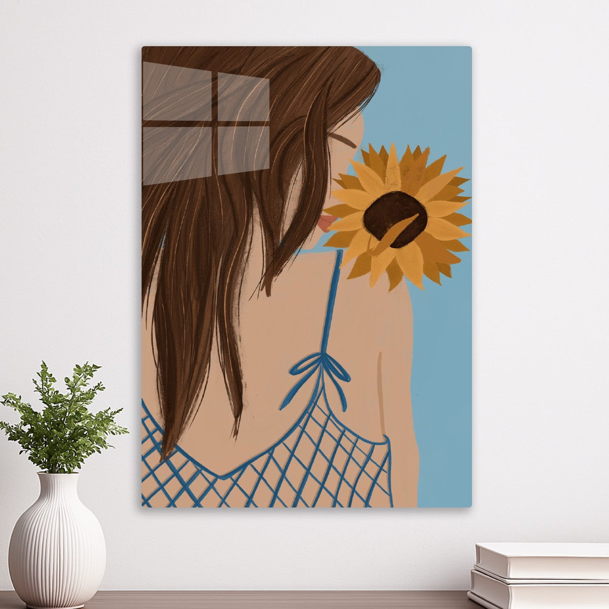 Girl with Sunflower