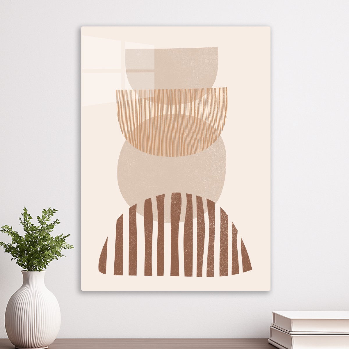 Earthy Stacked Shapes