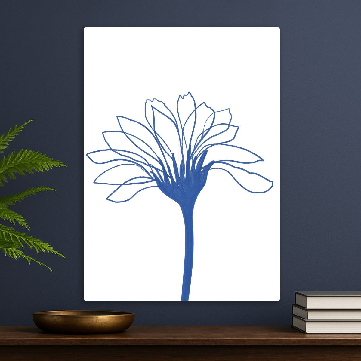 Blue Line Flower