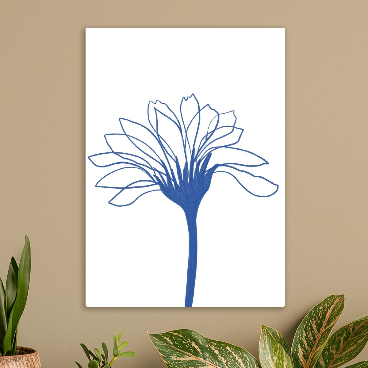 Blue Line Flower