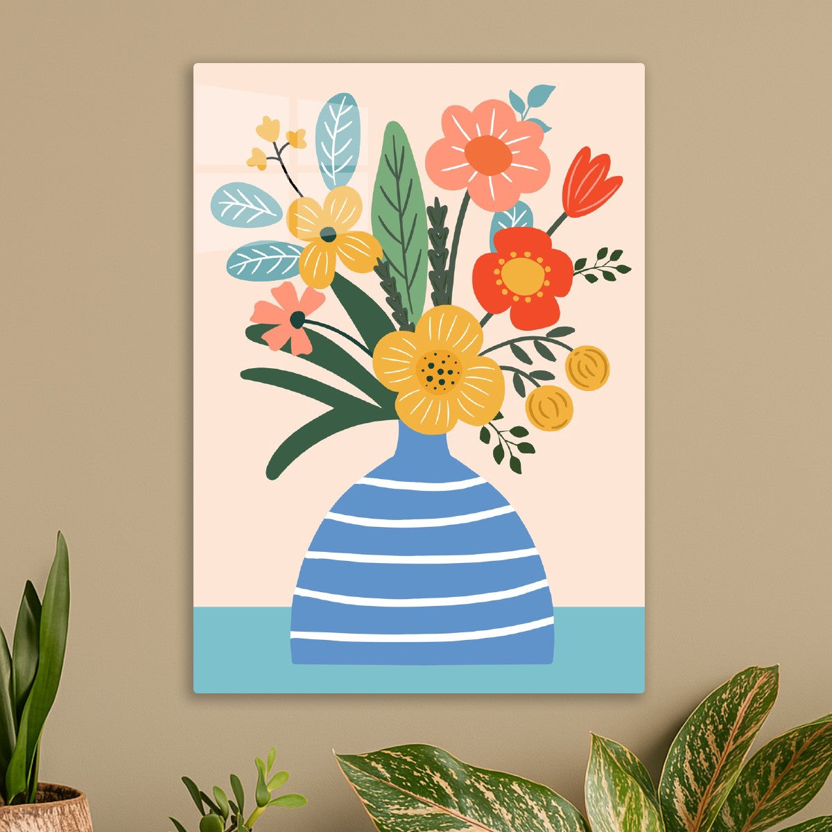 Colorful Vase Blooms
